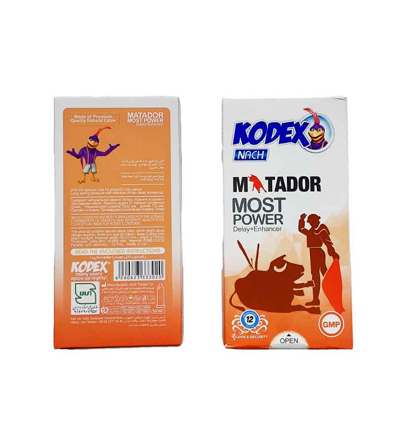 کاندوم کدکس مدل ماتادور بسته 12 عددی